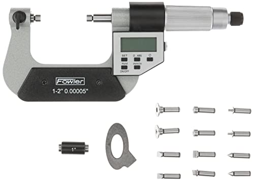 Fowler 54-817-778-0 Micrômetro eletrônico universal, faixa de 1-2 /25-50mm