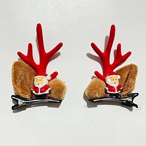 Chea de cabelo de Natal - 1 par de lindas renas ornamentos de cabelo ornamentos de chapéu de cabeceira