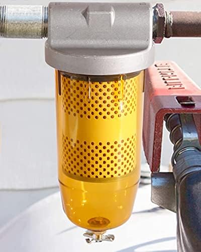 Uncano 496 Bloqueio de água Conjunto do filtro do tanque de combustível para gasolina e separação de água a diesel.
