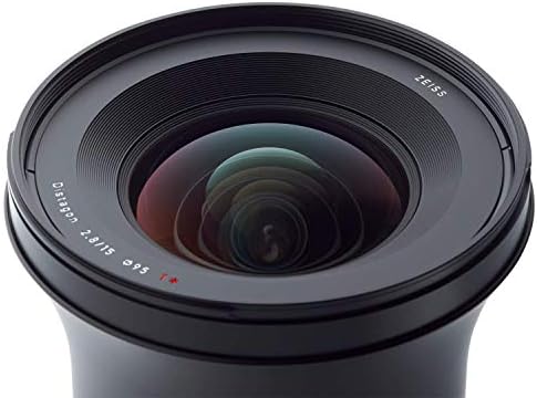 Zeiss milvus 15mm f/2.8 Lente de câmera de estrutura cheia para Nikon F-Mount ZF.2, preto