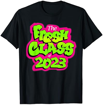 Classe de 2023 shirt sênior de formatura no estilo de TV retro dos anos 90
