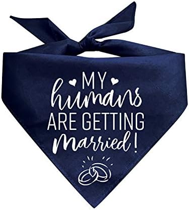 Meus humanos estão se casando com o cachorro imprimido bandana