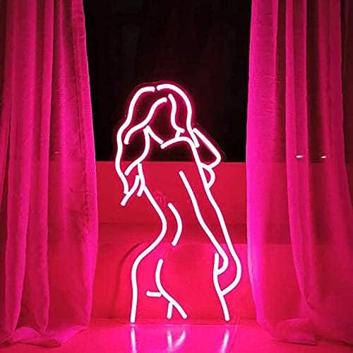 Sexy Lady Neon Sign Sign Néon - Senhoras Back Wall Sign Art Deco Sign Light Para festa de bar Hotel Bright