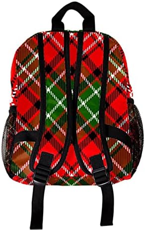 VBFOFBV UNISSISEX Adult Backpack Com para Trabalho de Viagem, Christmas Red Black Plaid Vintage