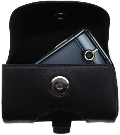 Designer gomadico Black Leather LG GD350 Caixa de transporte