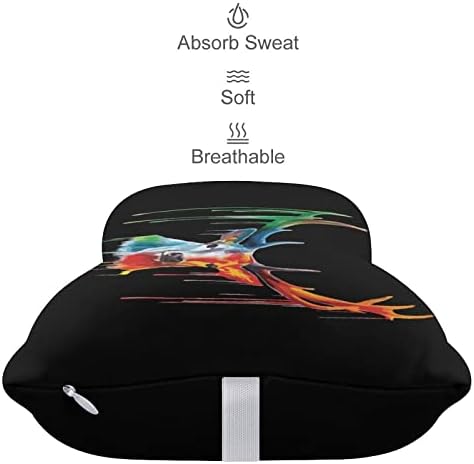 Aquarela Rena Rena Car Necuação de travesseiros de pescoço de 2 Automóvel para apoio da cabeça do assento