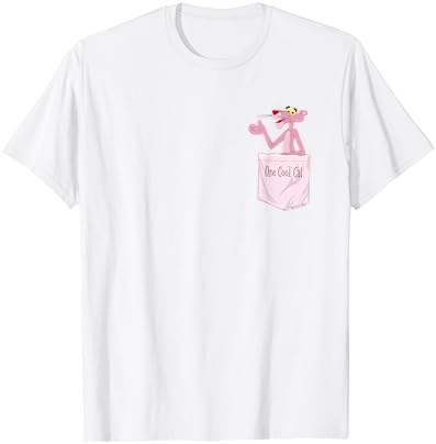 A pantera rosa de uma camiseta de bolso de gato legal