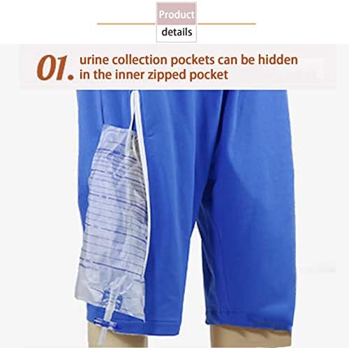 Calça de bolsa de urina para homens izzya cuidados de roupas íntimas de roupas íntimas urinam