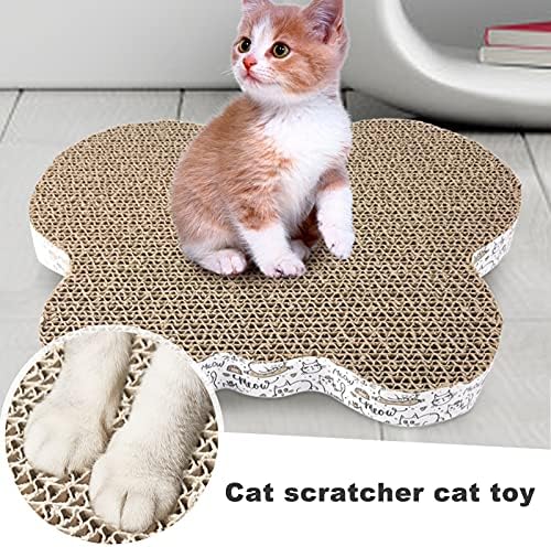 Bluelanos Cat Scratcher Cat Cat Scratch Pad com texturas de arranhões premium projetar gato durável