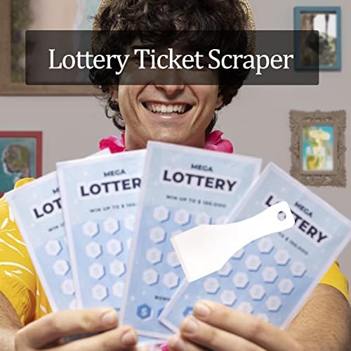 12pcs Loteria Ticket Raspers Raspador Ferramenta Pequenas ferramentas de raspagem para etiqueta de loteria