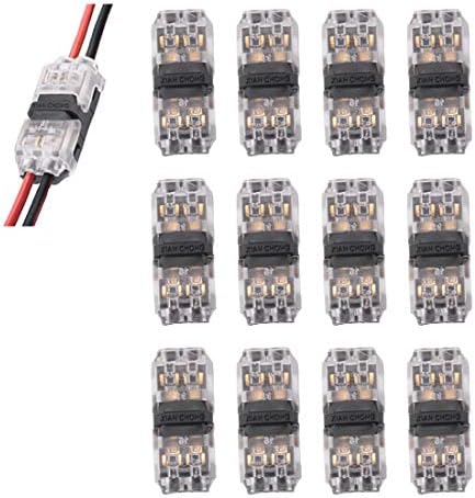 Conectores de fio Geral H Tipo de linha dupla de 2 vias conector de fio solda sem tira LED ou