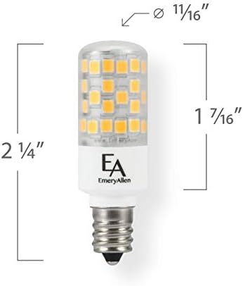 Emeryallen EA-E12-4.5W-001-279F-D Base de candelabra de candelabra JA8 lâmpada LED, 120V-4.5watt 450