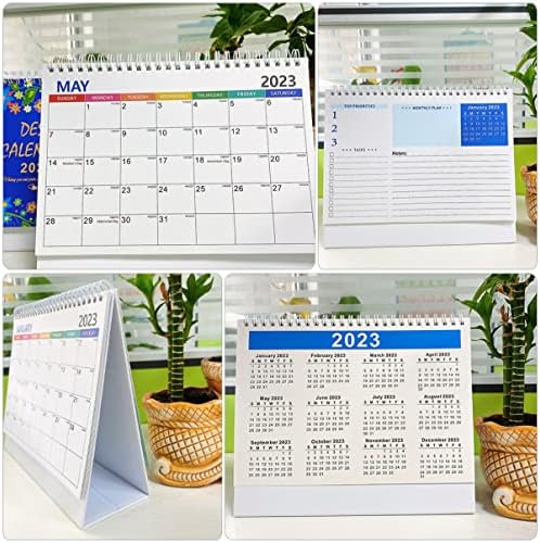 Stobok Desk Topper 5 peças decorativas 2023 Calendário de calendário de escritório inglês