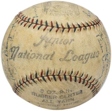1930 New York Yankees Team assinou beisebol com Babe Ruth Lou Gehrig+26 outros PSA - Bolalls autografados