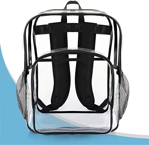 NAUSEAR Backpack Clear Móia pesada grande mochila transparente de PVC Veja através da mochila