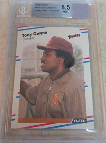 Tony Gwynn San Diego Padres 1988 Fleer BGS 8.5 Game Usado Jersey - MLB Game Usado Jerseys