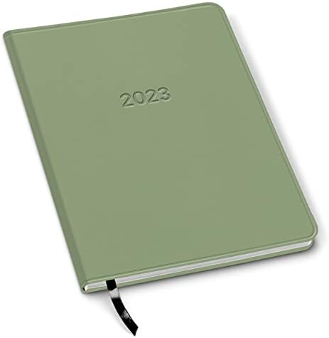 2023 Harbor Large Weekly Planner by Gallery Leather - Cambridge Sage - 9.75x7.5