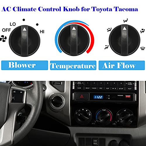 Botão de controle do aquecedor de tacoma HVAC compatível com o botão de controle de fluxo de ar de temperatura