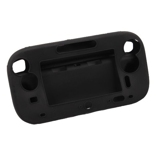 Protetor de caixa suave de silicone preto genérico para Nintendo Wii U gamepad