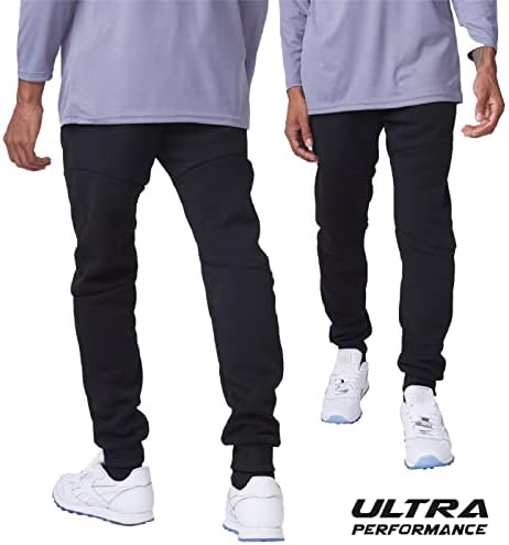 Ultra Performance 3 Pack Pack Fleece Active Tech Joggers para homens, calças masculinas com