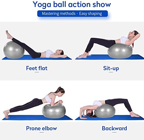 Exercício de realpance Bola de ioga, bola de ioga em casa para condicionamento físico, balança inflável