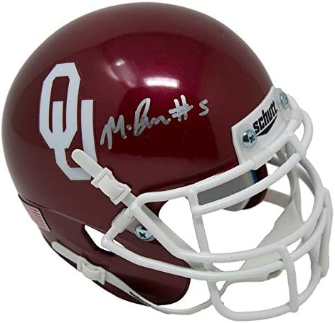 Marquise Brown autografado assinado Schutt Oklahoma Sooners Mini-Helmet