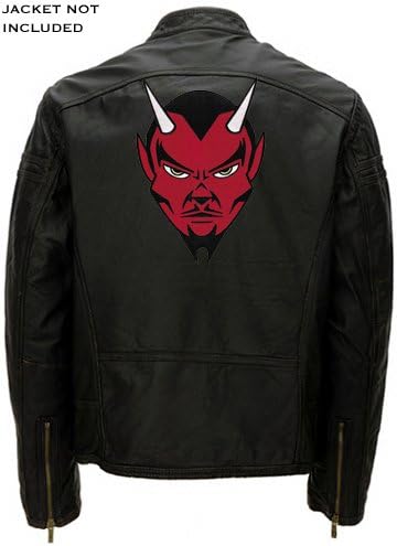 Red Diabo Bordado Patch Satânico Evil 666 Lúcifer Satanás de Ferro-On