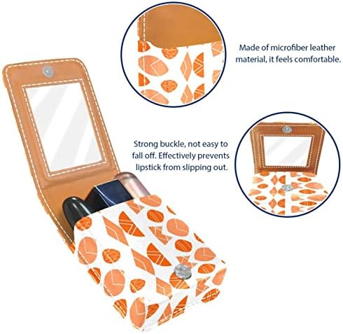 Bolsa de batom de batom de maquiagem de oryuekan com espelho portátil de armazenamento de batom