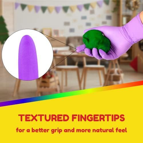 Luvas de artesanato de produtos HyGloss para crianças-Nitrila sem látex Proteja suas mãos-multiple usa-disposable-5