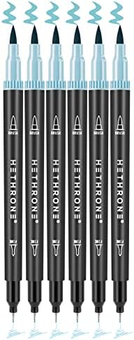 Marcadores de hetrona para adultos colorir canetas de ponta dupla, marcadores de ponta fina para desenho de pintura