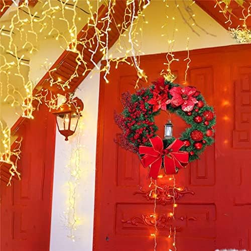 Jahh Red Christmas Wreath Champagne Gold Christmas Wreath Wailla Porta de parede Decorações