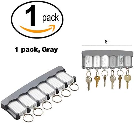 Lucky Line Key Tag Rack, pacote de 6, claro