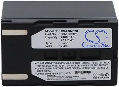 Cameron Sino 2400mAh Bateria compatível com Samsung VP-D351i, VP-DC161WI, VM-DC560K, SC-D353, VP-DC165WI,