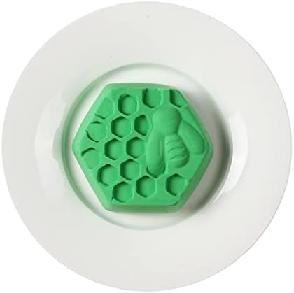 DD-LIFE 2PCS 3D Moldes de sabão de silicone de abelha, moldes de silicone de favo de mel hexagonais
