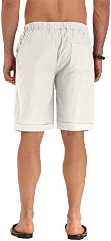 Dudubaby masculino de cintura elástica masculino de verão moda ao ar livre básica de shorts casuais de secagem