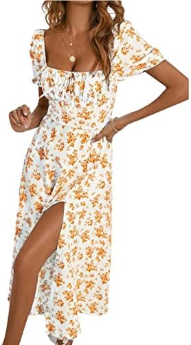 Vestidos de verão fqzwong para mulheres 2023 elegante clube de festas elegantes Sundresses Moda Maxi Sexy Beach
