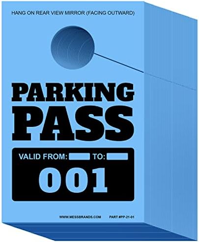 Permissão de estacionamento da bagunça pendurar tag estacionamento hangtags - tags de estacionamento