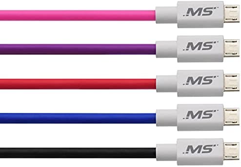 Mobile Spec MB06617 Micro de 10 pés para USB Cabos de carga e sincronização - cores variadas