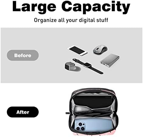 Bolsa de bolsas portáteis de organizações eletrônicas Cerejas e saco de armazenamento de cabo