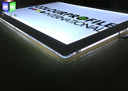 Caixa de luz acrílica magneta LED HKSIGN A2 para exibição de placas de loja com uma moldura de fotografia de foto