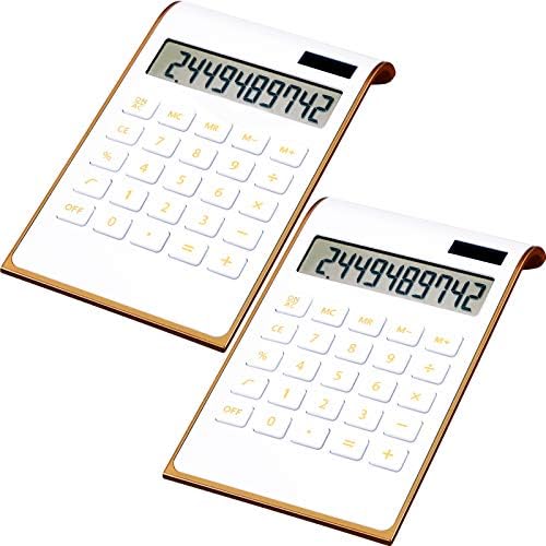 2 peças calculadora de escritório calculadora slim calculadora fofa calculadora solar calculadora calculadora de