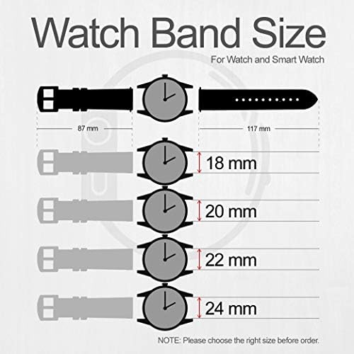 CA0100 Jesus Leather Smart Watch Band Strap for Fossil Hybrid Smartwatch Nate, Latitude Hybrid