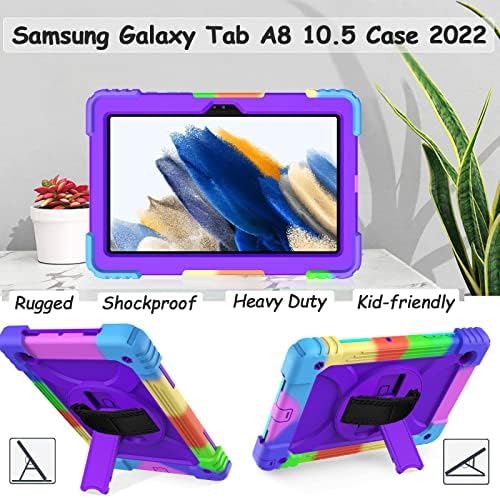 Ltrop Kids Case for Samsung Galaxy Tab A8 10,5 polegadas 2022, Caixa Galaxy Tab A8, Caso de capa