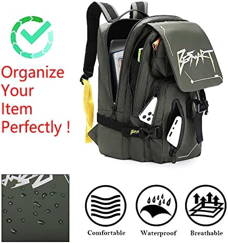 Seja uma mochila de viagem ao ar livre de caminhada inteligente com design cyberpunk, saco de
