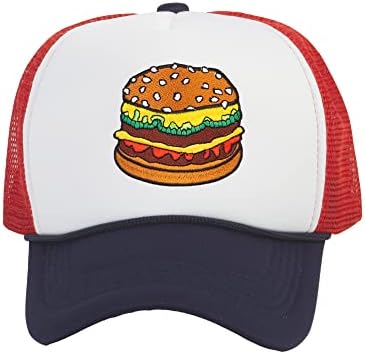 Principal Hamburger Cheeseburger Trucker Hat - Men's Snapback Burger Food Cap