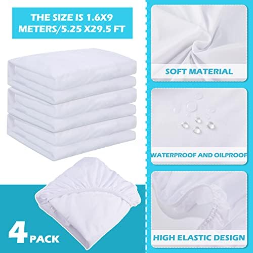 Lençóis de cama de hospital branco lençóis malhados 36 x 84 x 14 em algodão único lençol totalmente equipado com