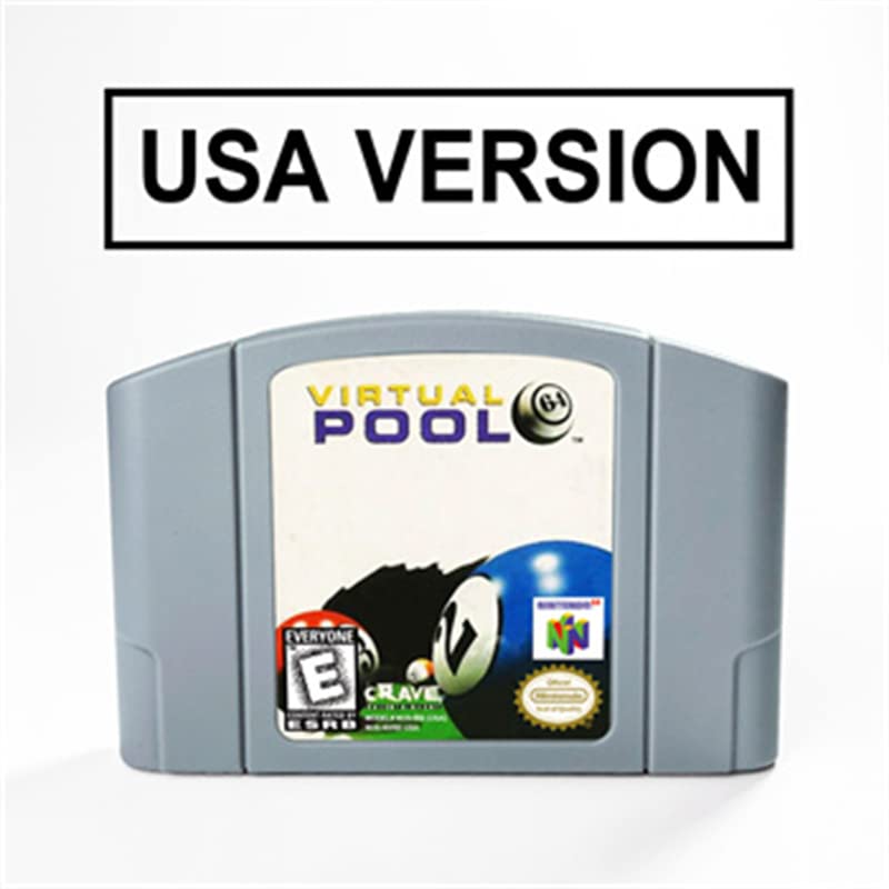 Virtual Pool 64 para cartucho de jogo de 64 bits USA Versão NTSC Format