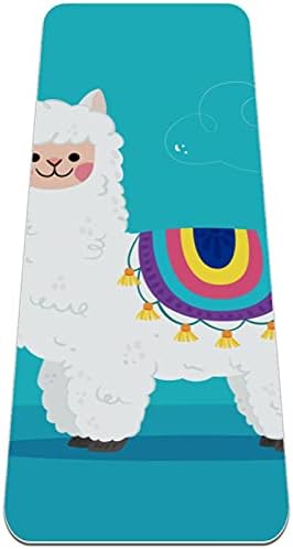 Ioga tapete encantador desenho animado alpaca ecologicamente amigável fitness hat para pilates