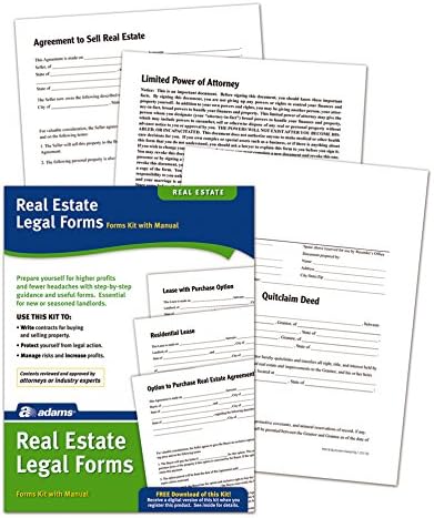 Kit, formulários e instruções do Adams Real Estate Legal Forms