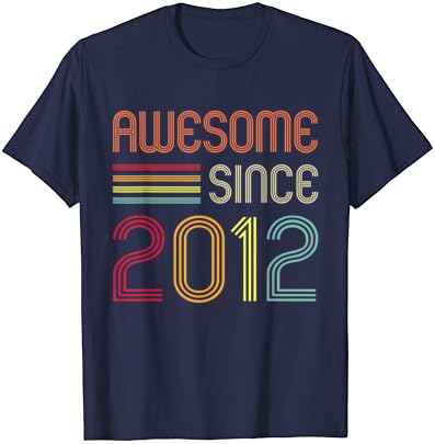 Incrível desde 2012, 11º aniversário, camiseta retrô